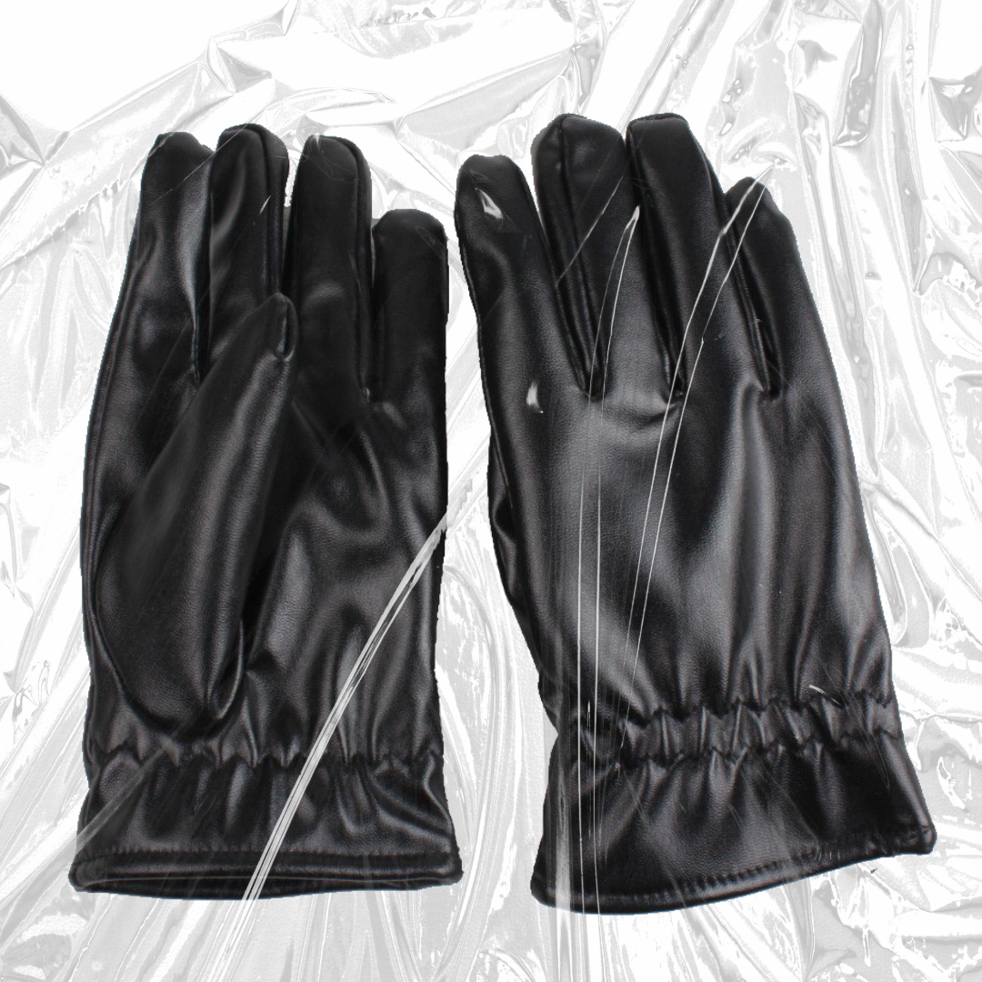 Classic Black Leather Gloves