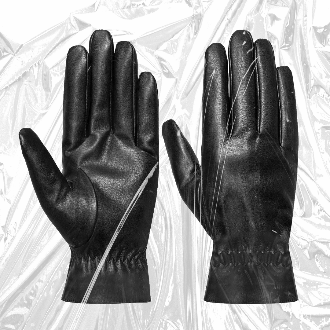 Classic Black Leather Gloves